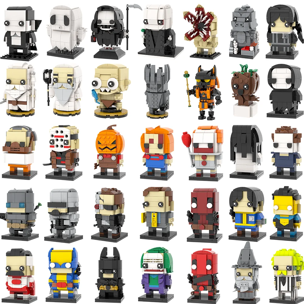 MOOXI variedad de personajes de películas ladrillo MOC DIY juguetes para niños adultos juego de bloques de construcción regalo Montessori decoración de la habitación