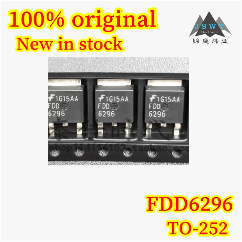 

(10/100PCS) FDD6296 TO-252 Original N-Channel MOSFET 30V 50A 100% Brand New In Stock Fast Shipping