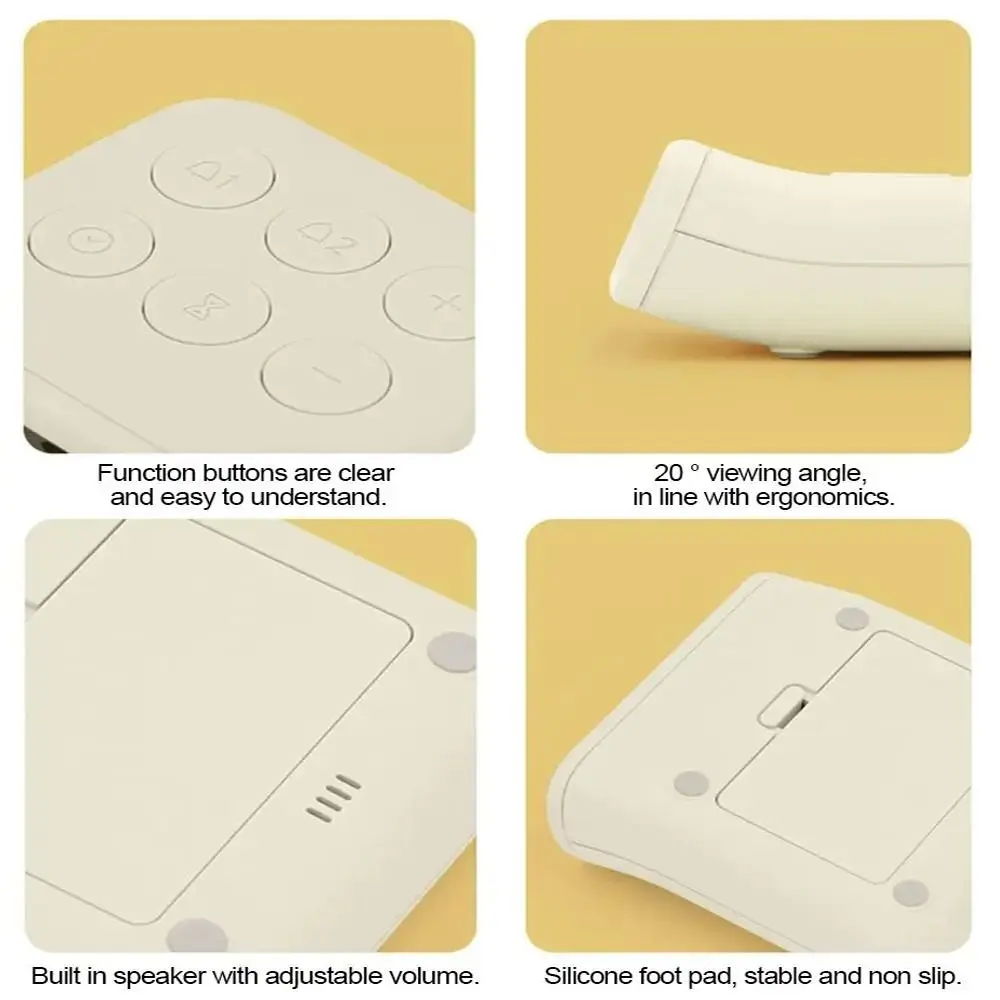 Gifts Creative Small Alarm Clock Battery Powered Simple Cooking Timer Mini Portable Electronic Alarm Clock Kitchen Gadget