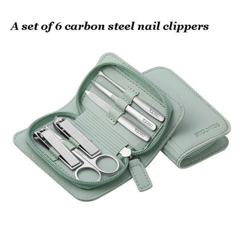 Set tagliaunghie in acciaio inossidabile, forbici per tagliare le unghie domestiche, strumenti multifunzionali per nail art, set completo di tagliaunghie