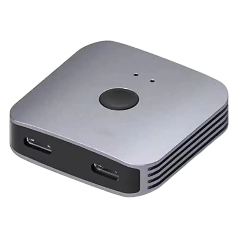 New--USB C Switch Bi-Directional USB C Splitter 1 In 2 Out/2 In 1 Out Switcher 10Gbps 100W For Laptop Thunderbolt 4/5