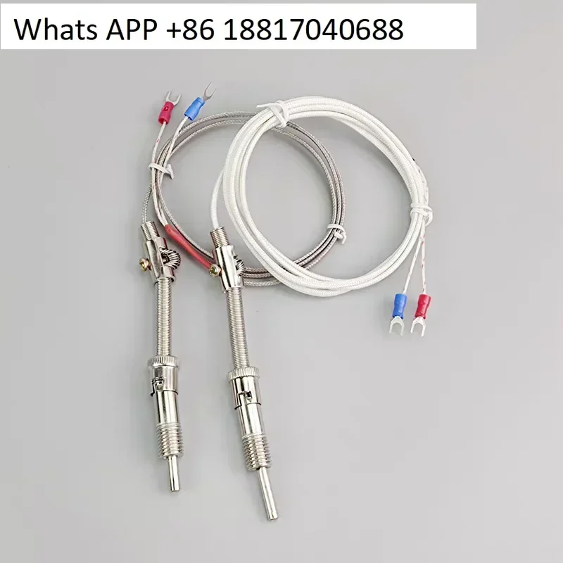 KE type compression spring thermocouple WRNT-01/02 sensor, shielded  measurement line, temperature controller probe