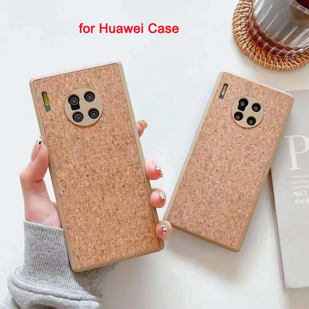 

10pcs for Huawei Mate 40 E 30 20X Pro P40 30 20 Plus Nova 5 6 7 SE Honor 50 30 30S SE Pro Phone Case Wood Sawdust Cover Funda