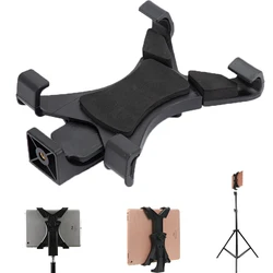 Universal Tablet Tripod Mount Clamp With 1/4Thread Adapter For iPad 2/3/4/Air/Air2 /mini For Galaxy Tablet Phone Bracket Holder