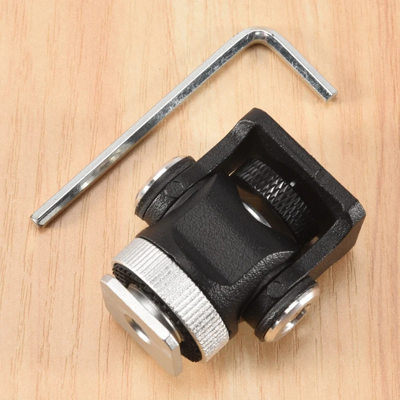 ネジ付きカメラブラケット,モニター,ホットシューマウントマイク,フラッシュホルダー,アクセサリー,新品,1〜4インチ