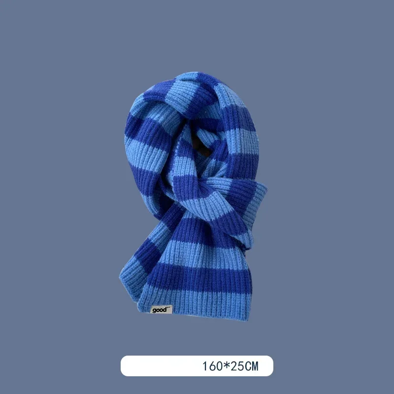 Blue Style Tartan Plaid Scarves for Women Winter Long Scarves for Women with Fringe Super Soft Scarf for Women Winter