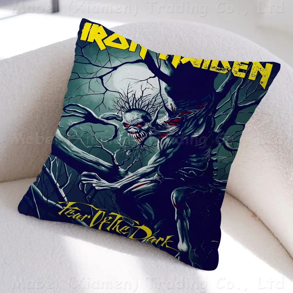 Band I-Iron M-Maiden Personalized Pillow Cover Kids Bedroom Wild Party Decor Pillowcase kid Birthday shower Gift