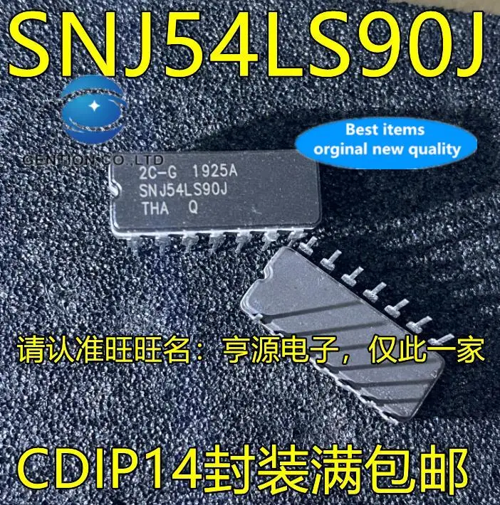 

5pcs 100% orginal new SNJ54LS90 SNJ54LS90J CDIP14 feet straight plug integrated circuit double row ceramic IC