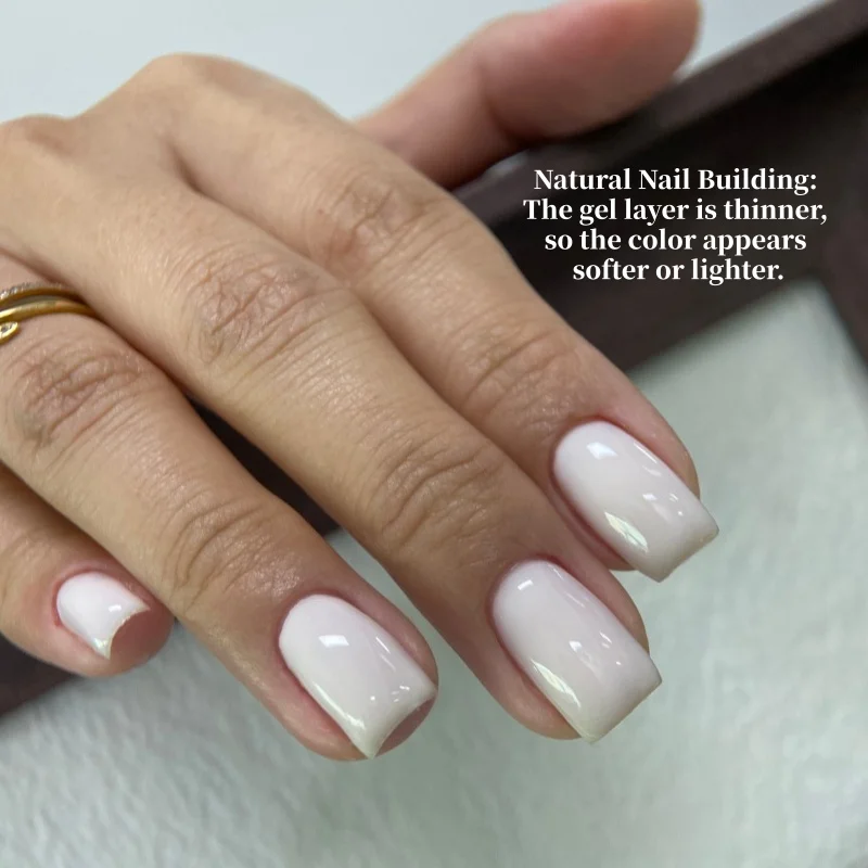 MSHARE 150g Milky Ice Nude Medium Liquid Nail Extension Gel Acrygel Builder Nail Construction Gel Self Level Soak Off TPO Free