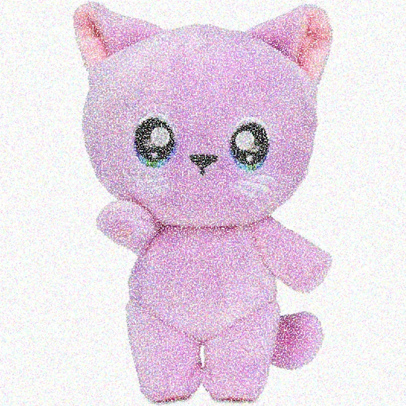 Original Nana Na Surprise Lavender Kitty Bisous Flock Action Figure Doll Adorable Family Cat Rare Limited Toy Gift for Kid Girl