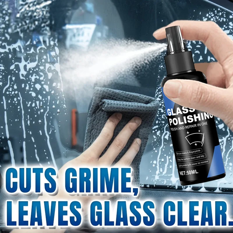 Automobile Glass Water Repellent Spray – Rainproof hydrophobic coating and anti-fog wax. Perfect for car windows and bathroom