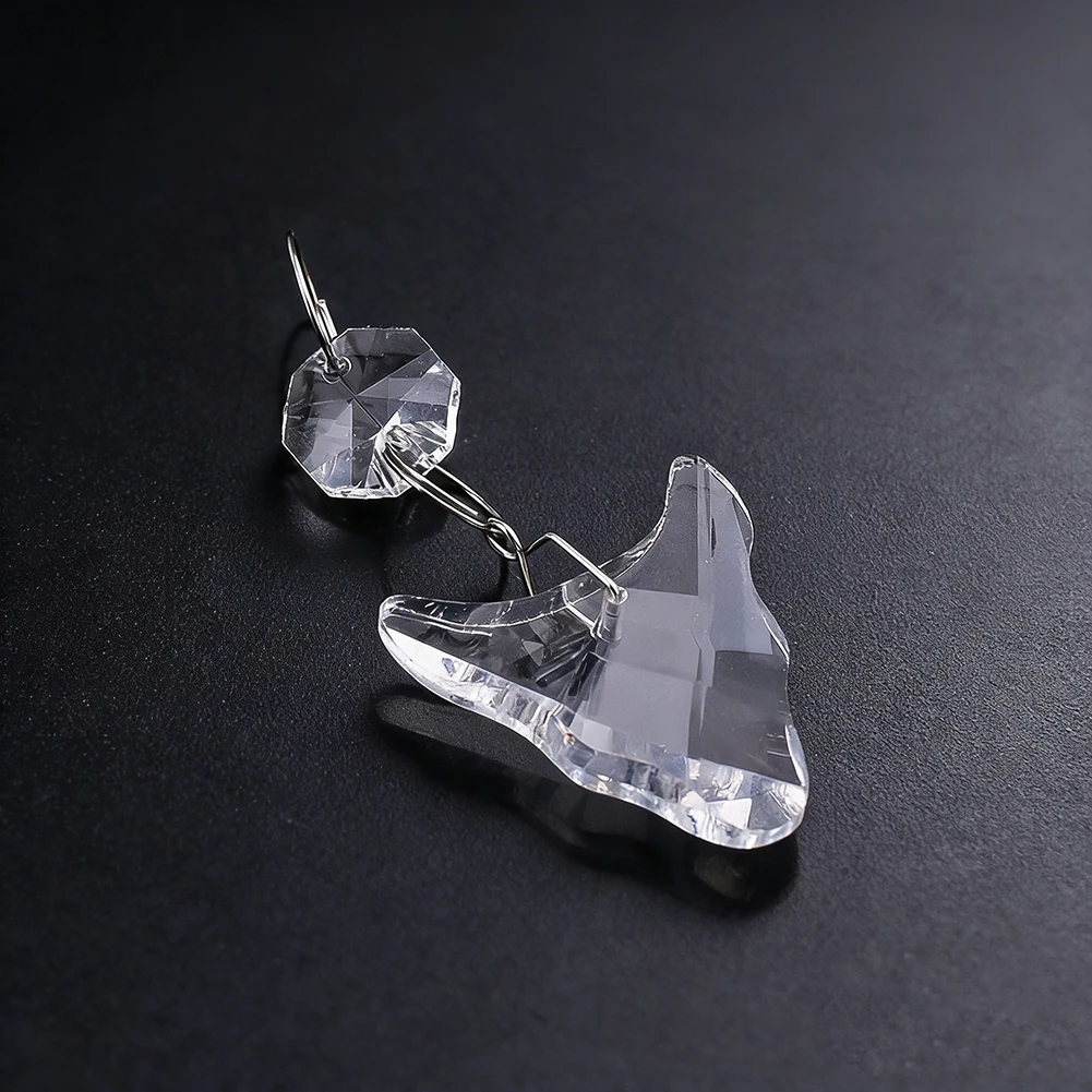 Horn Crystal Octagonal Bead Keychain Sun Catcher  Car Key Ring Backpack Handbag Charms Everyday Outfits Accessory