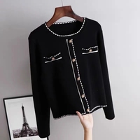 Fashion Thin Women's Knitwear Tops Short Spring Autumn Knited Sweater Pullover Outerwear Female T-Shirt Bottoming Shirt