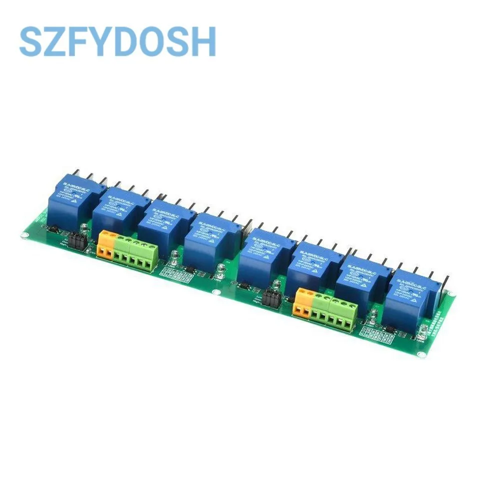 1 2 4 8 Channel Relay Module 30A With Optocoupler Isolation 5V 12V 24V Supports High And low Triger Trigger 