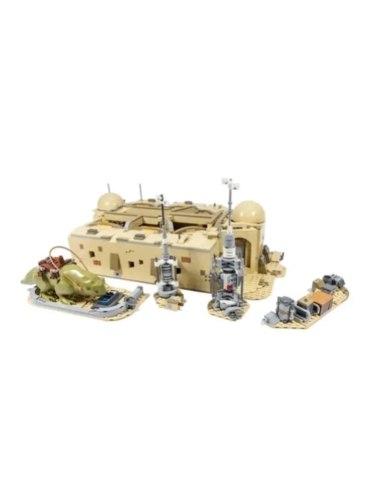 3187 Teile Star Mosd Eisley Cantina Baustein-Spielzeug DIY Weltraum-Modell Kompatibel mit Set 75290 Geburtstags- und Weihnachtsgeschenk für Erwachsene
