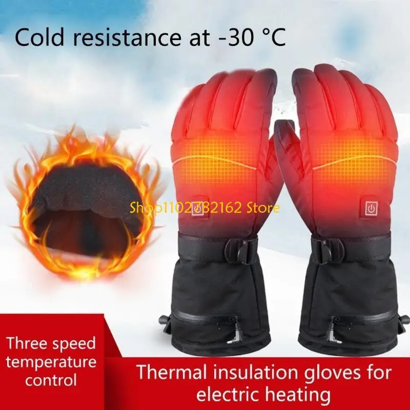 

547B Heated Gloves for Men & Women Heated Motorcycle Gloves Waterproof Touchscreen