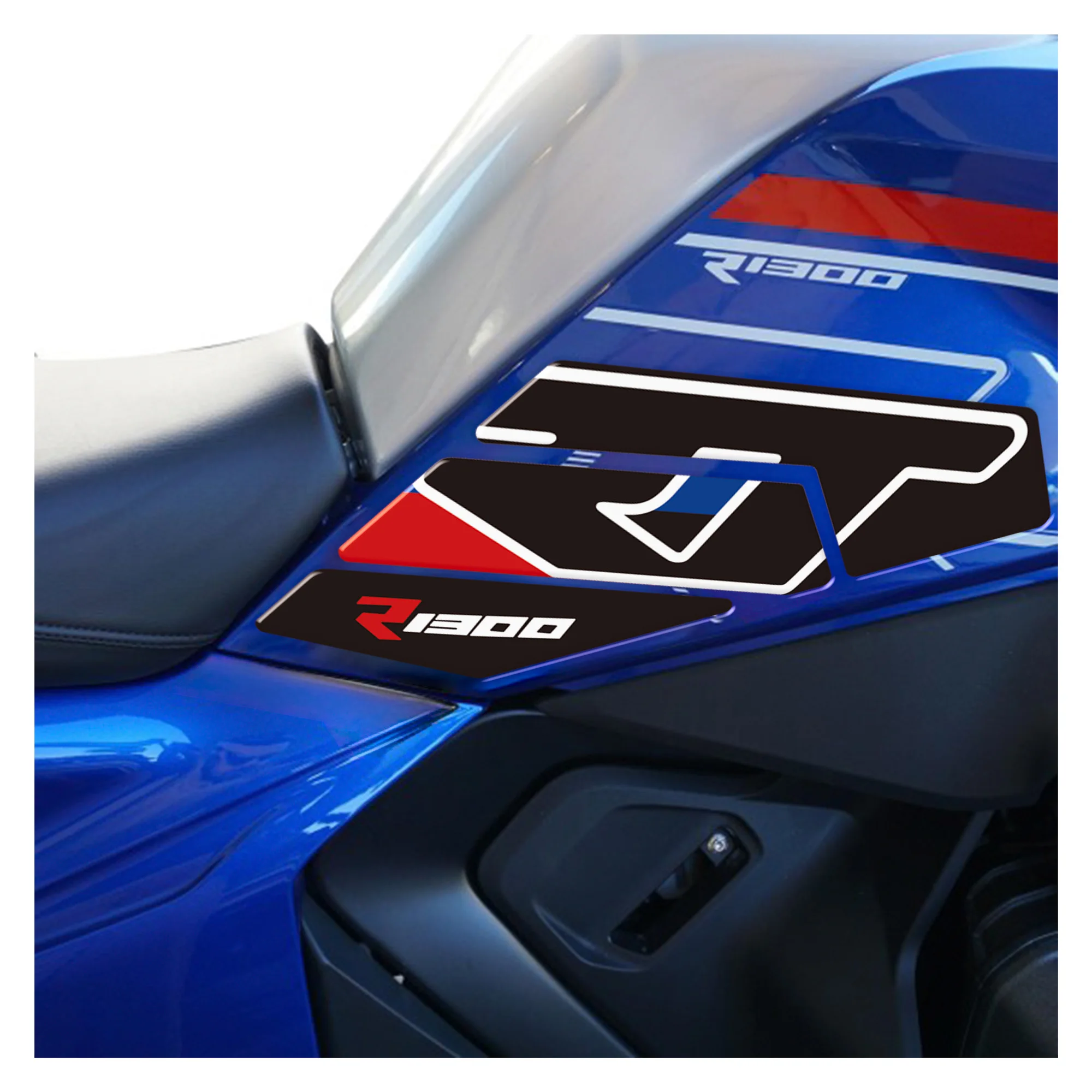 Fuel Tank Pad Protector 3D Resin Sticker Decoration Kit for BMW R1300RT