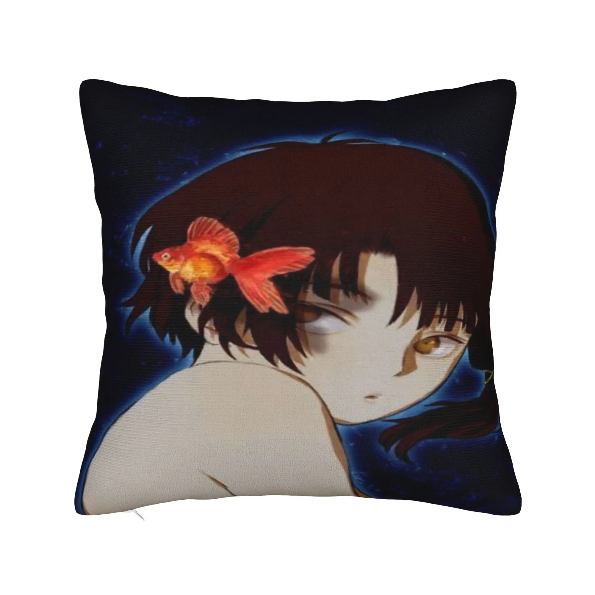 Anime Serial Experiments Lain Pillow Case  Soft Pillow Cover Morden Pillowcases For Sofa Couch Bed Living Room
