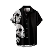 Skull Print Hawaiian Shirt