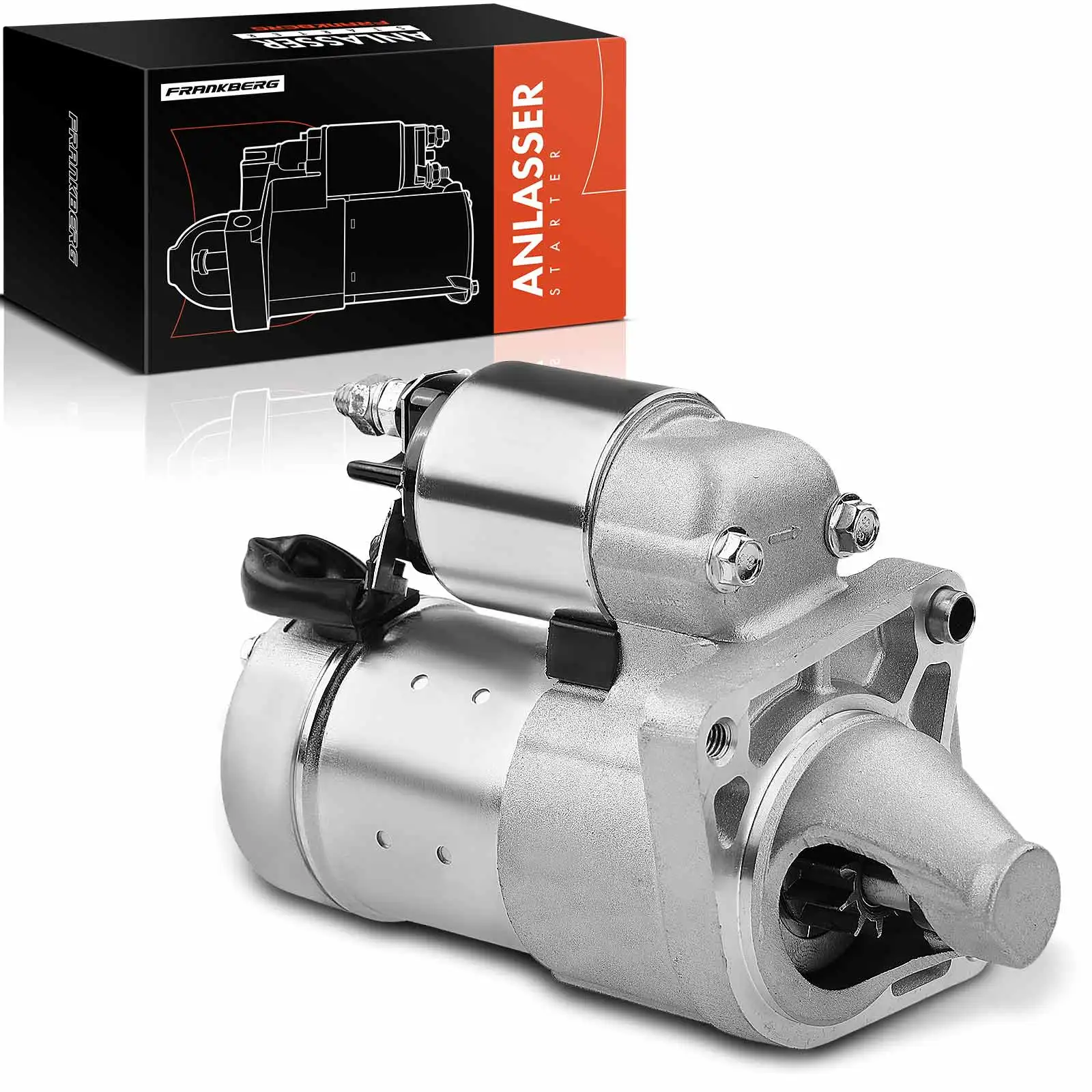 Frankberg 1x startmotor voor Fiat Brava, Bravo I, Cinquecento, Marea Weekend, Palio, Panda, Punto Cabriolet 51772325, 46548653