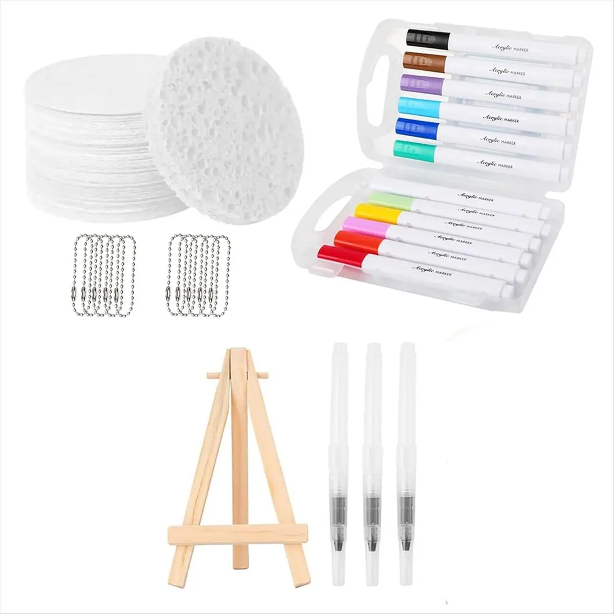 A45I Magic Puffy Paint,3D Drawing Magic Canvas Sponge,Puffy Popcorn Drawing Texture Painting Kit,DIY Bubble Drawing Pens