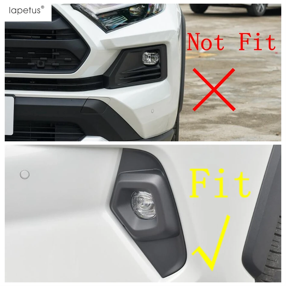 Front Fog Light Lamp Frame Eyebrow Cover Trim For Toyota RAV4 RAV 4 XA50 2019 2020 2021 2022 2023 2024 ABS Chrome Accessories