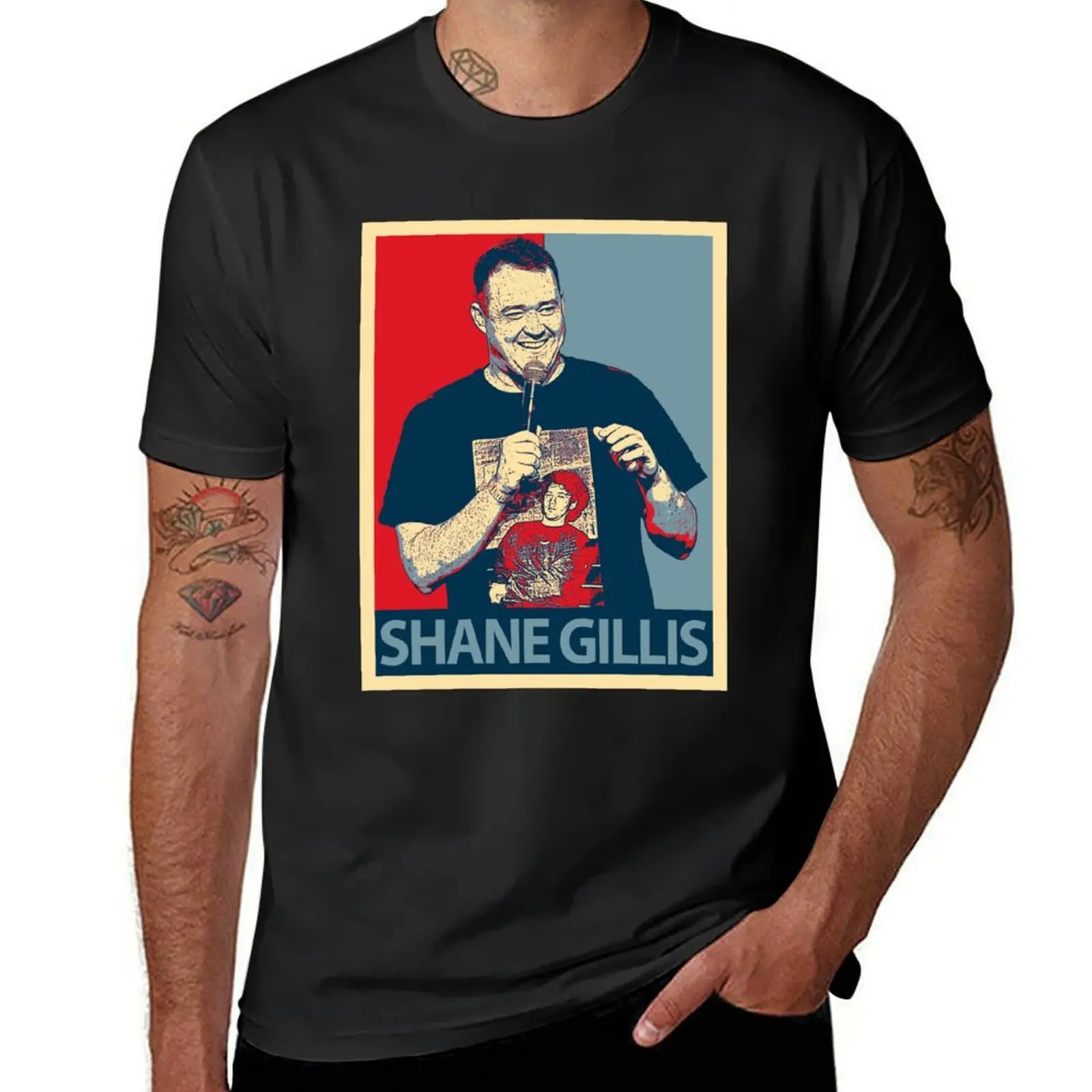 Shane Gillis T-Shirt korean fashion vintage summer clothes t shirt men