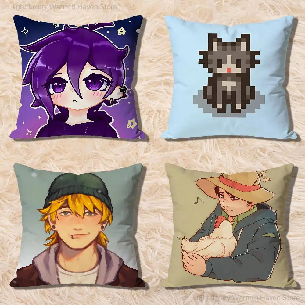 

Game S-Stardew V-Valley Anime Celebrity Merchandise All-Match Printed Pillow Case Sofa Car Office Room Decoration Protector