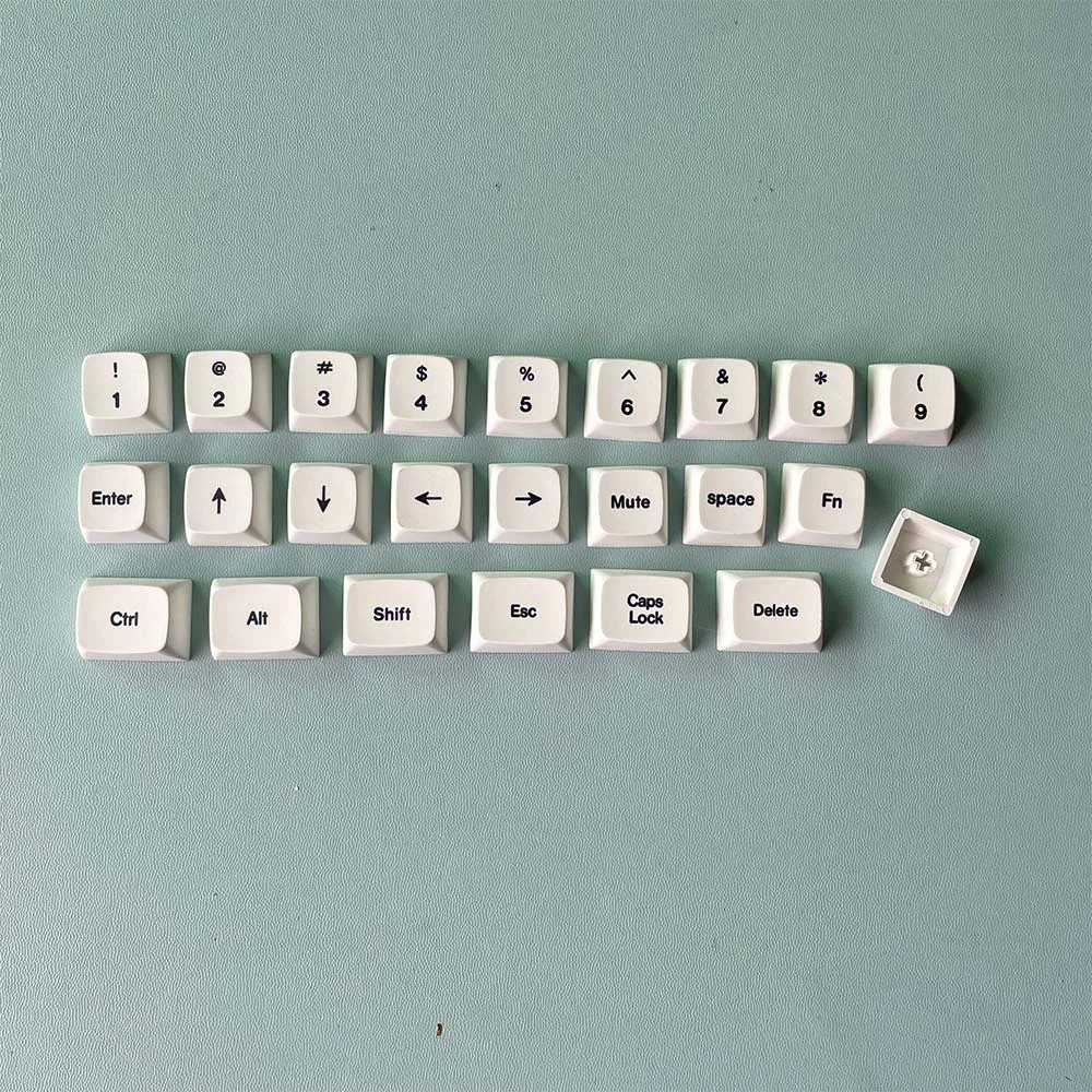 XDA Profile PBT Material Dye-sub Keycap Dedicated to Split Mini MX Mechanical Keyboard compatible with Corne Sofle Velve