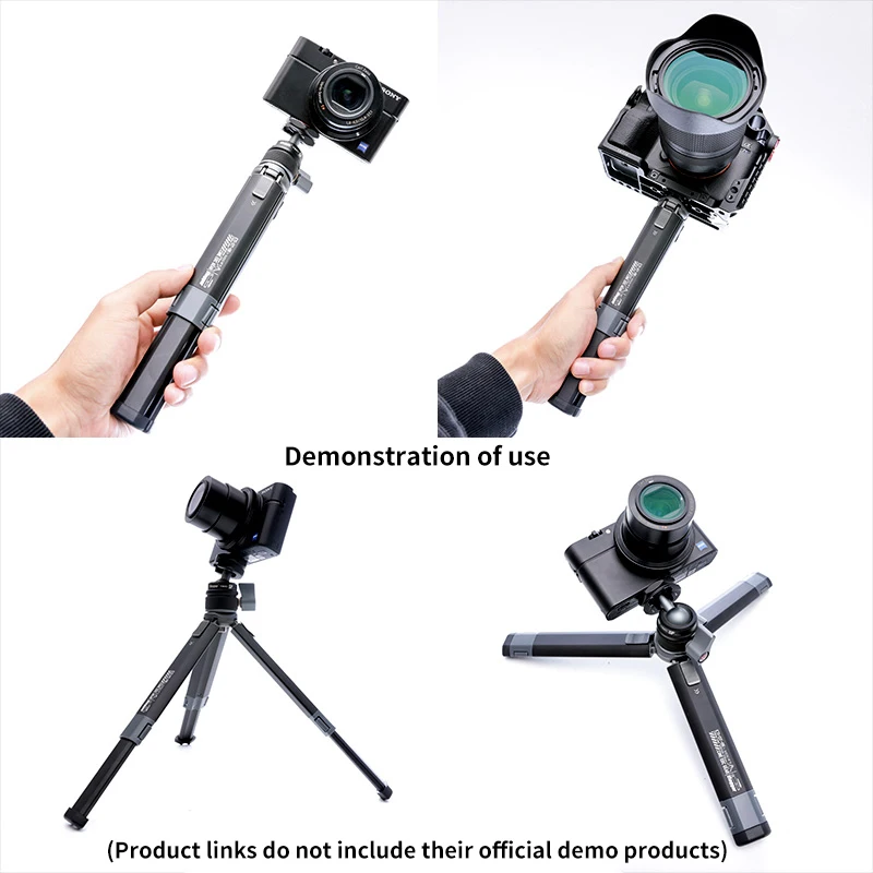 Vlogger DT-05 Universal Two-section Telescopic Tripod Stand Camera Aluminum Alloy Bracket SLR Mobile Phone Portable Mini Desktop