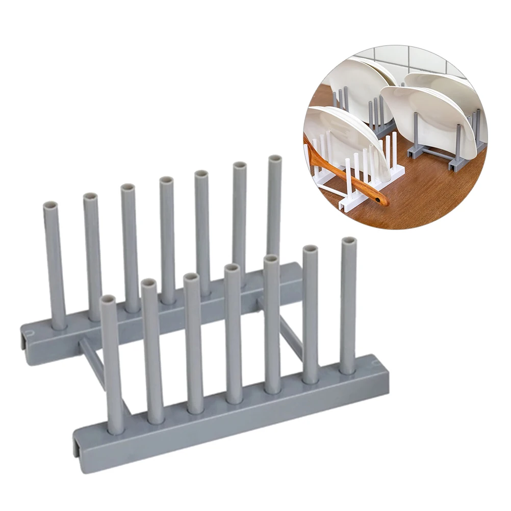 

Bowl Rack Plate Dish Racks Kitchen Cup Stand Display Holder Healthy Plastic Kitchen Storage Rack MultiUse Drain Save Space