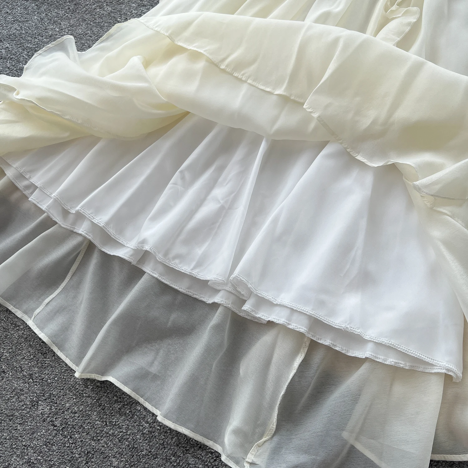 Chic Sexy espalda descubierta halter tridimensional floral Slip Vestido Hada A-line Vestido playa vacaciones mujeres Boho Sundress