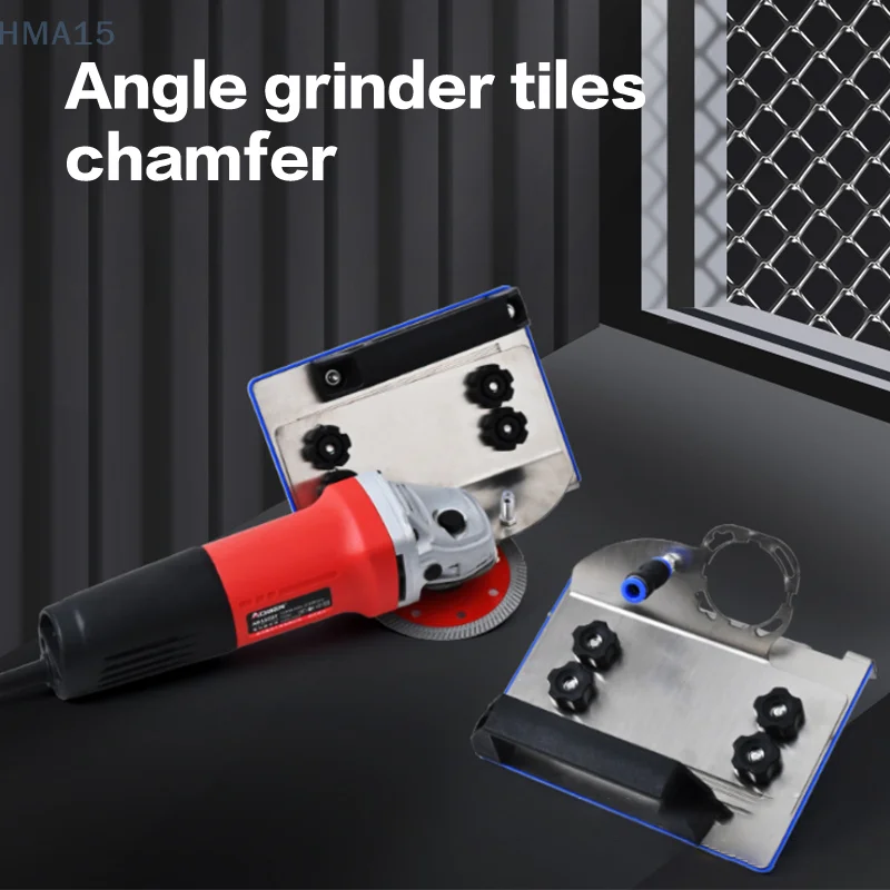 Angle Grinder Stand For Tile 45°Chamfer Cutting Type 100 Angle Grinder Attachment Stainless Steel Portable Chamfered Bracket