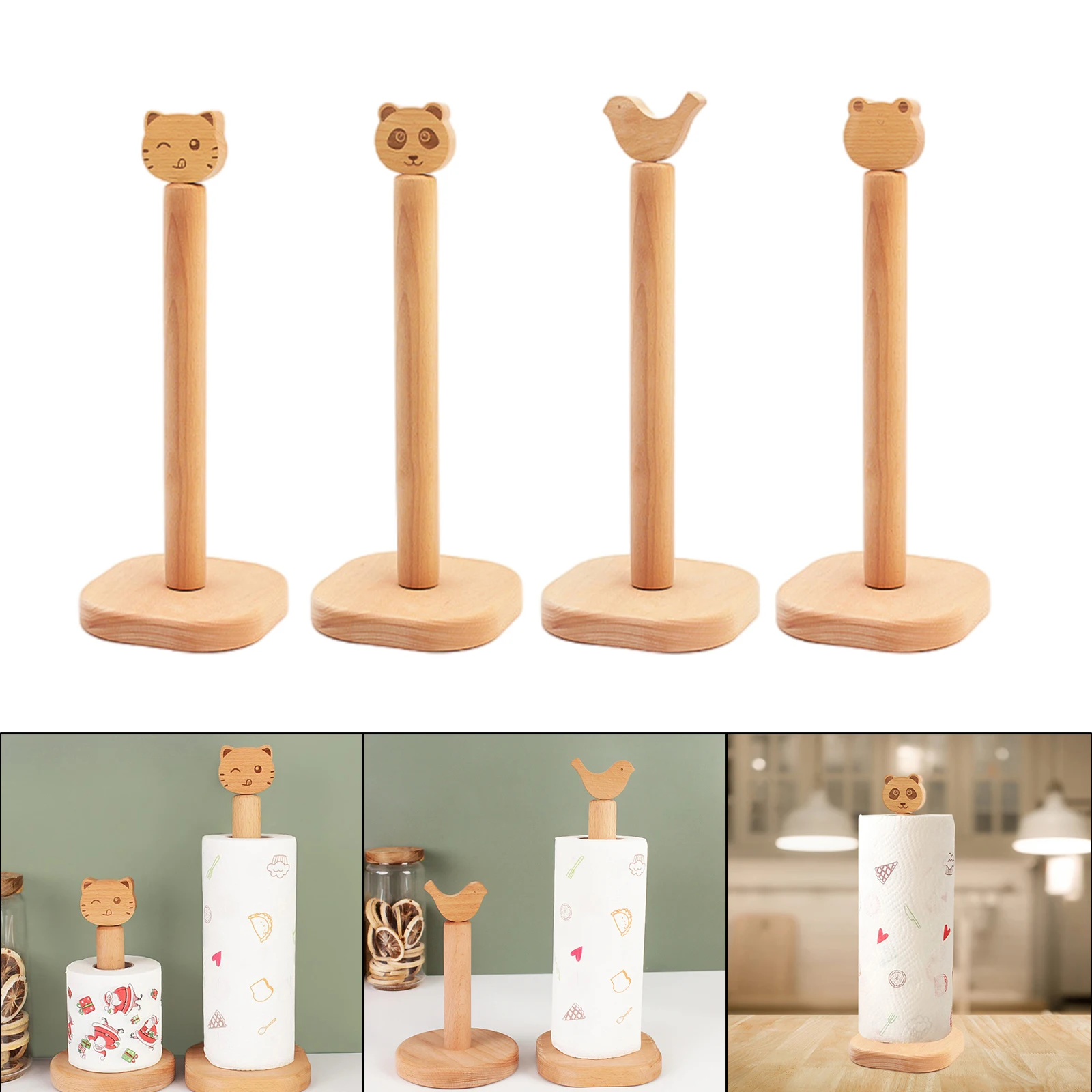 

Держатель для бумажных полотенец, кухонная полка для хранения салфеток, диспенсер для полотенец с героями мультфильмов, хранение рулонов бумаги