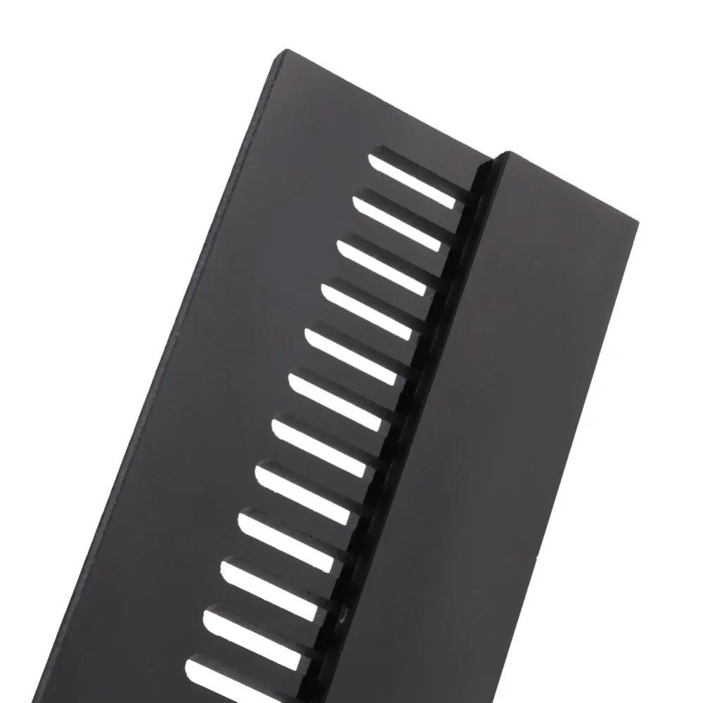 Garnelengeschutz, schwarzer Aquarium-Überlaufkamm, abnehmbares Design, Acryl-Aquarium-Wehr, 320 mm Länge, Überlaufstange für Aquarien