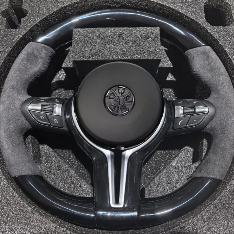 Car Steering Wheel Carbon Fiber Leather For BMW M Sport M2 M3 M4 M5 F10 F20 F22 F30 F32 F36 F40 F90 Car Interior Accessories