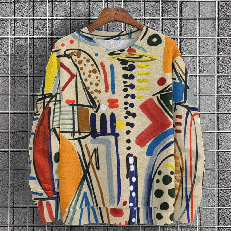 Autumn Men's Basic Round Neck Hoodie Top Men's Street Wear Casual Daily Long Sleeve Clothes Men's Comfortable Versatile Hoodie