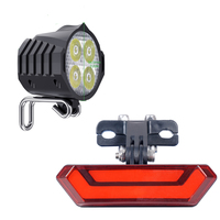 E-Bike Front Brake Rear Light Set 36v Bike Rack Lamp with  Headlight Switch Electric Bicycle Turn Tail Light Accessories