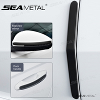 SEAMETAL Car Door Edge Protector Self Adhesive Flexible Side Door Sill Protective Strip Anti-Collision Universal Bumper Guard