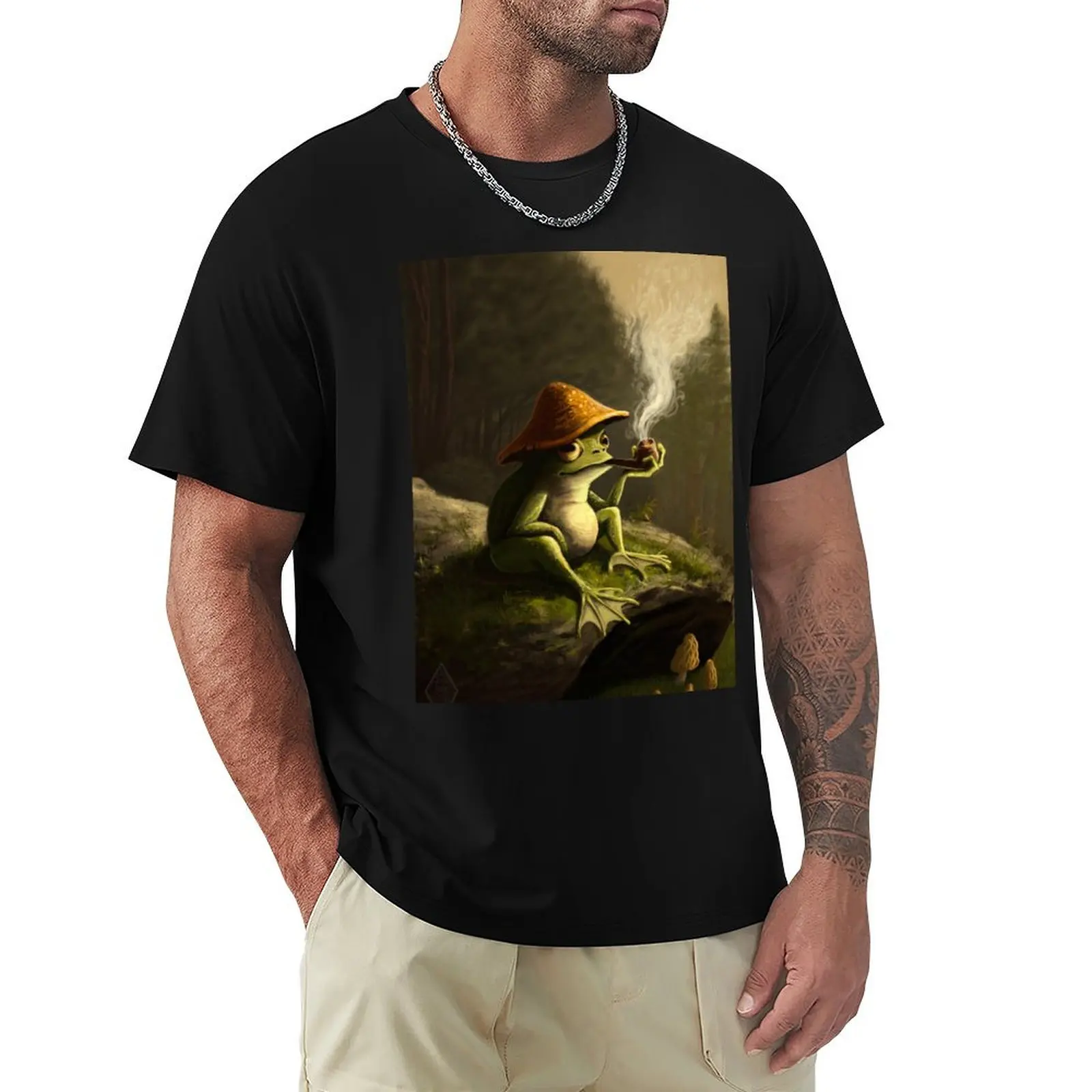 

Morning Frog T-Shirt vintage clothes Clothing graphic tee shirt Blouse plain t shirts men