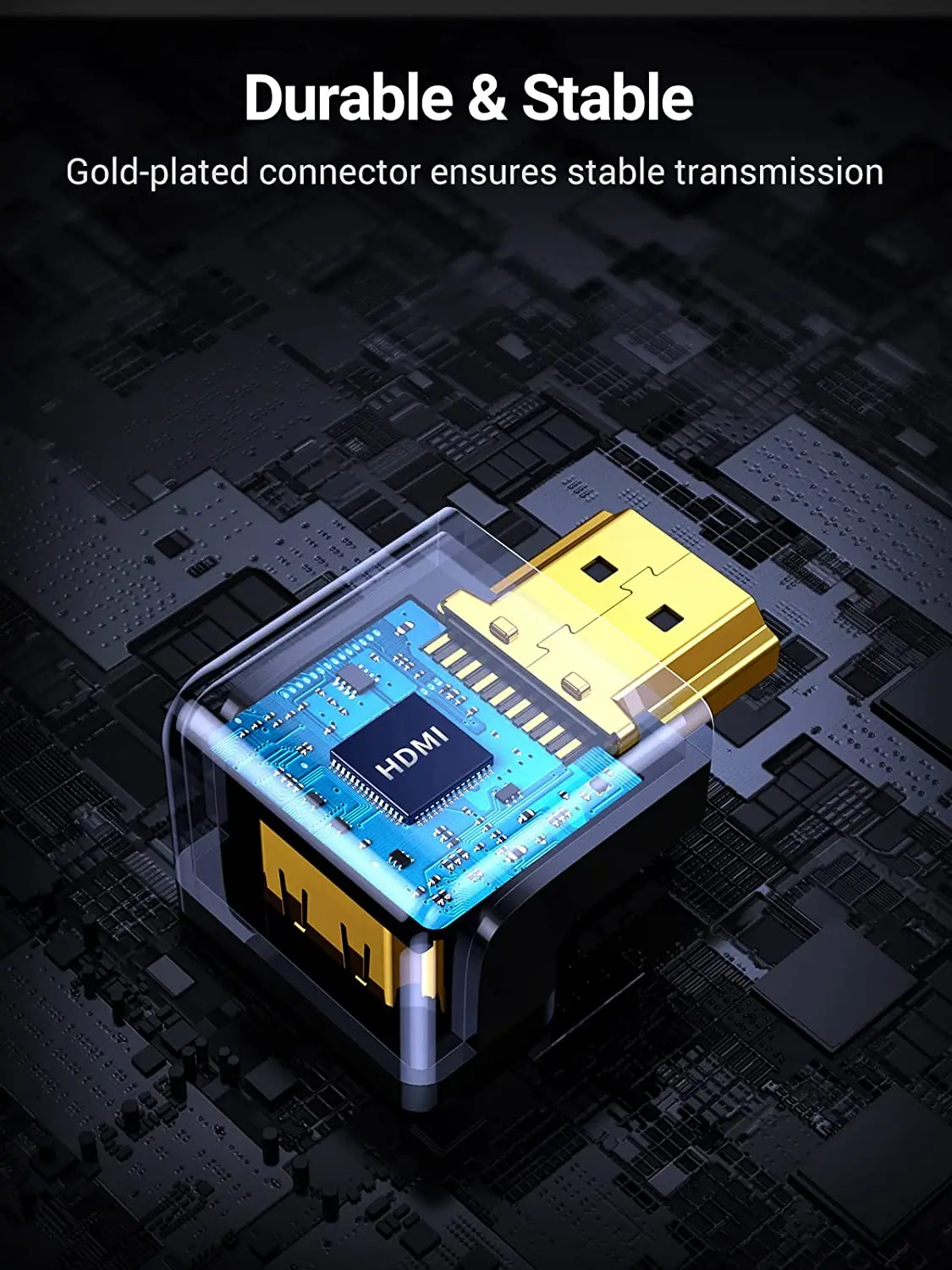 UGREEN HD-MI 90度および270度直角アダプター 金メッキ 高速HD-MI オス-メス変換アダプター