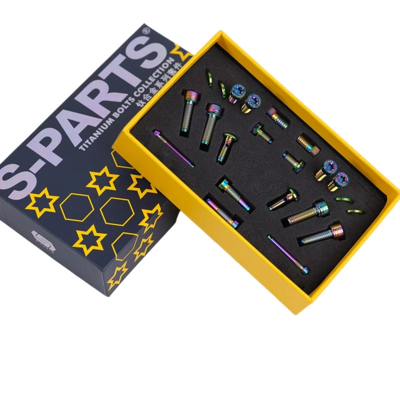 S-PARTS Titanium Bolts for Magura MT4 MT5 MT7 MT8 Hydraulic Brake, Lever & Banjo Fitting Screws