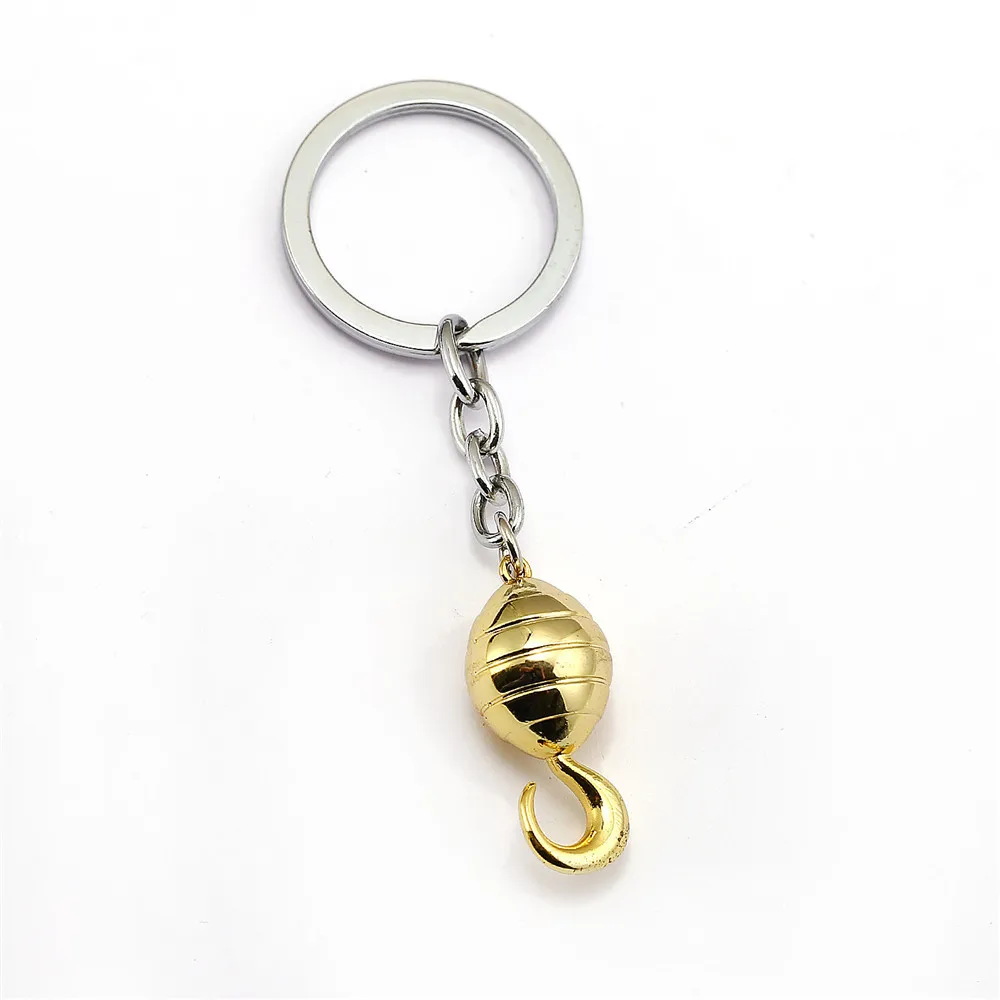 Anime One Piece Sir Crocodile Golden Hook Action Figure Model Kids Toys Gift Metal Keychain Pendant Jewelry Choker