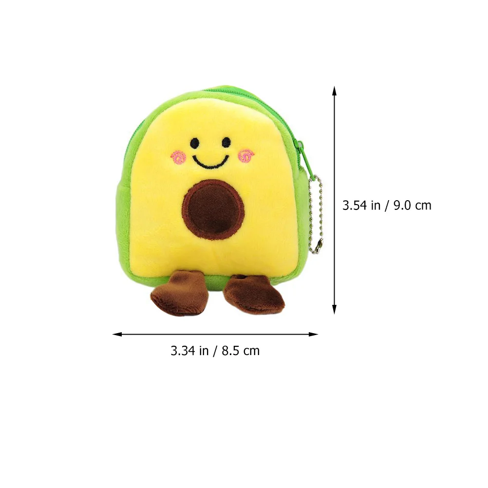 

4Pcs Avocado Shaped Coin Pouch High Quality Material Exquisite Workmanship Lightweight Compact Storage for Lipstick Cash Keys
