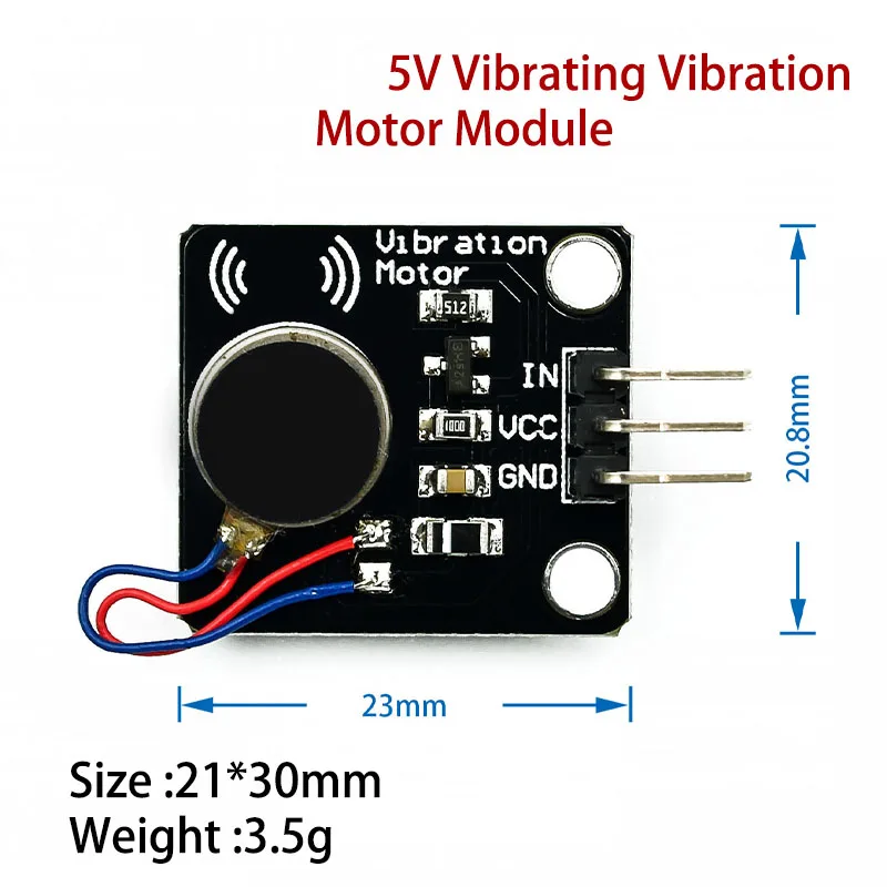 5V Vibrating Vibration Motor Module High and Low Level Vibration Mini Motor Module for Arduino