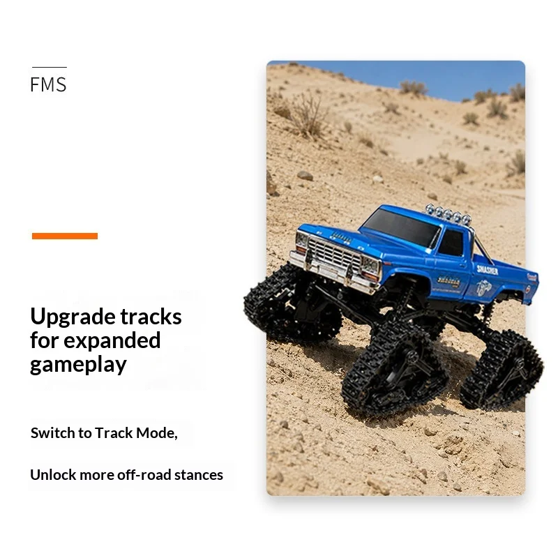 Fms 1：24 Ford F100 Rc Car Magnetic Shell Simulated Pickup Off Road Climbing Truck Remote Control Vehicle For Adult Hobby