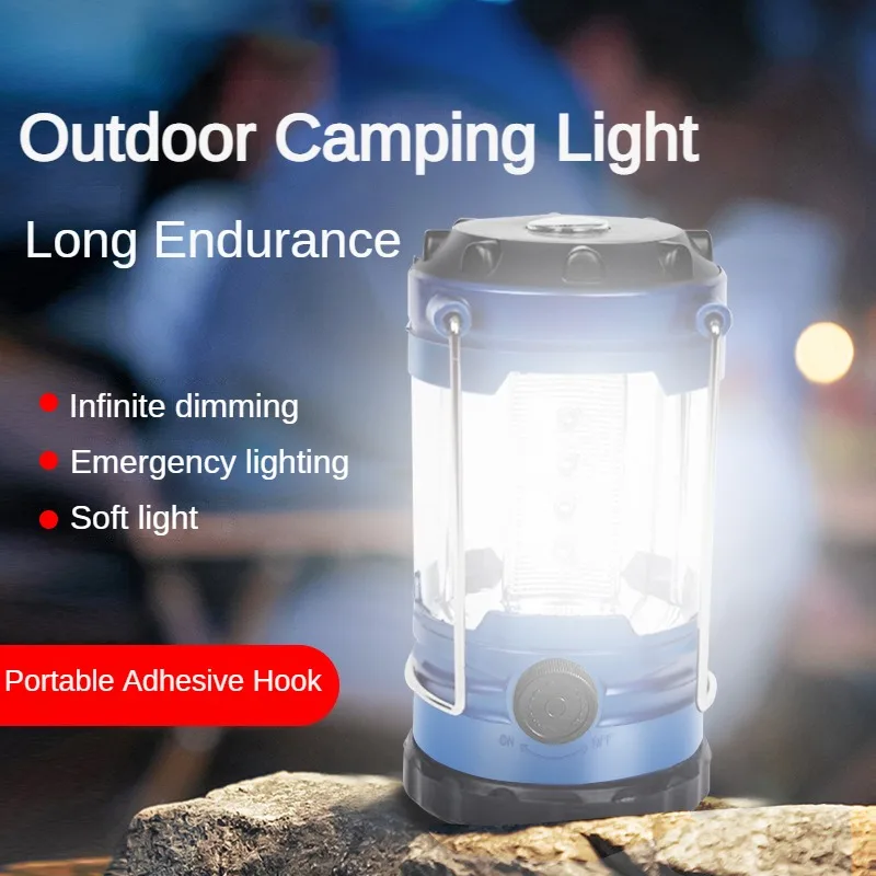 

Portable Camping Tent Light 3 Modes Adjustable Brightness Handheld Horse Lantern Powerful Emergency Lamp Outdoor Fishing Hiking