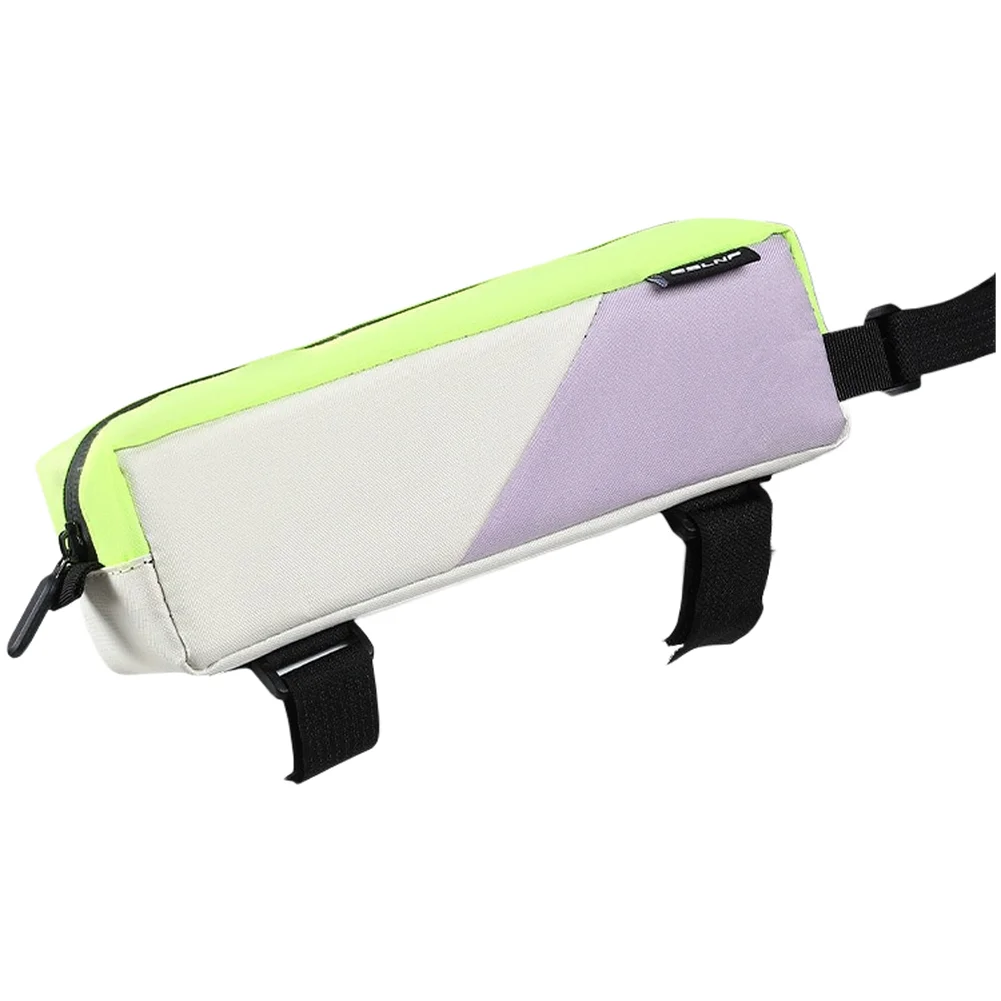 Waterproof Bike Top Tube Bag 22.5 x 6 x 5 cm PVC Construction with Three Strap Fixation for Stable Ride Position