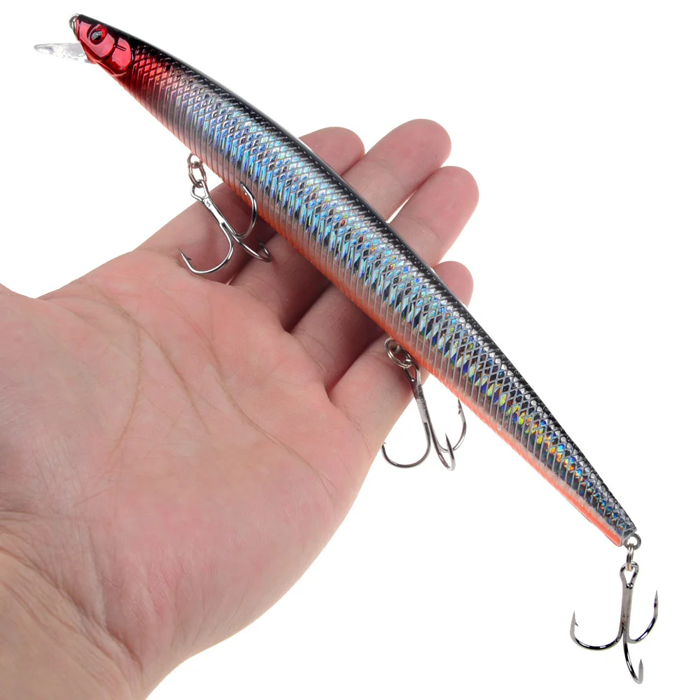 16 farben 18 cm 24g Minnow Angeln Locken Laser Crankbait Harte Künstliche Köder Kunststoff Große Gefälschte Fisch Lockt meer Angeln Köder