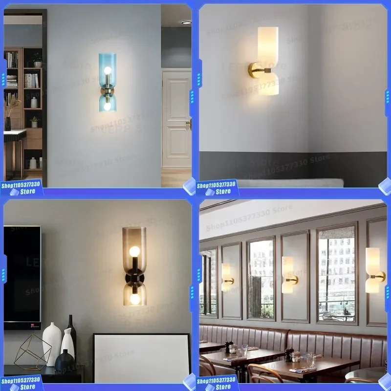 Nordic Postmodern Wall Lamp Retro Up Down Light Bedroom Bedside Sconce B&B Hotel Decor Modern Minimalist Interior Lighting